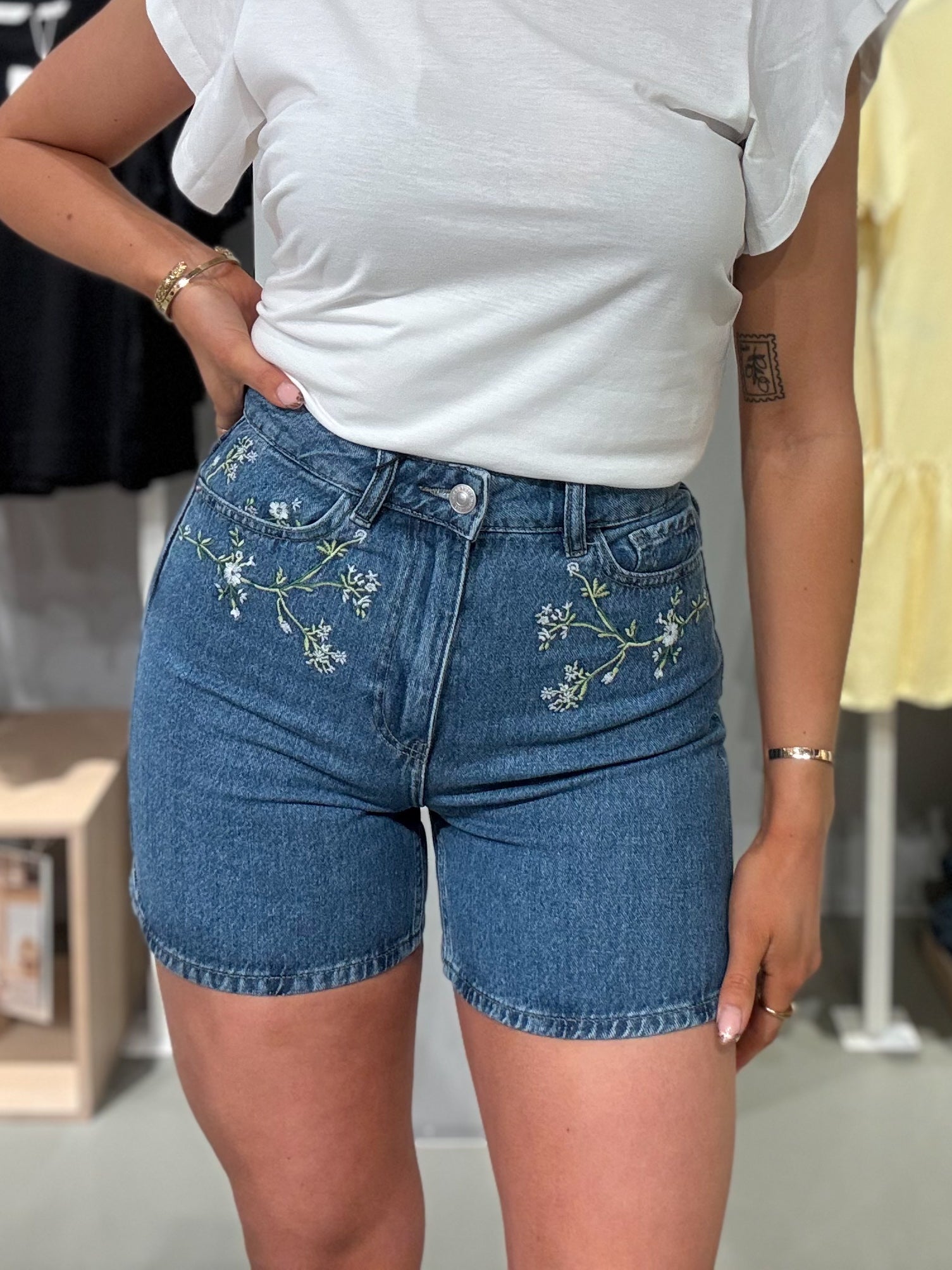 PCSKY Shorts - Medium Blue Denim